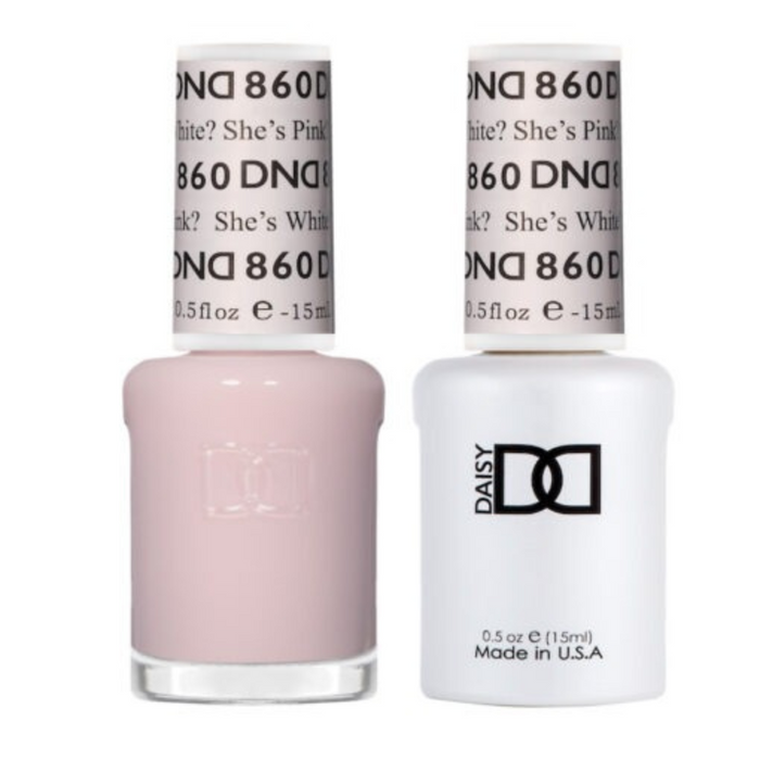 DND 2023 Sheer Collection - Polish #860 She's White? She's Pink?