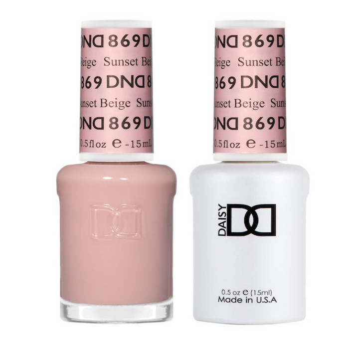 DND 2023 Sheer Collection - Polish #869 Sunset Beige