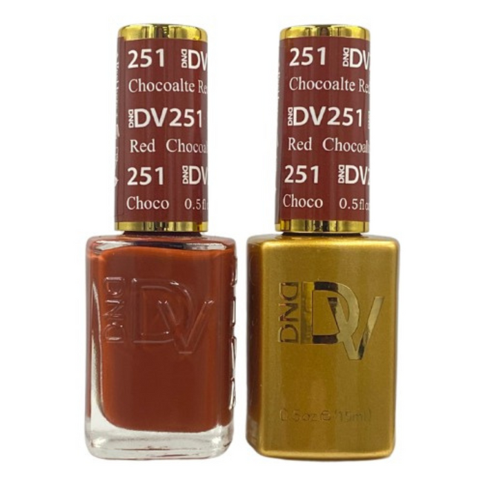 DND DIVA Polish - #251 Chocolate Red