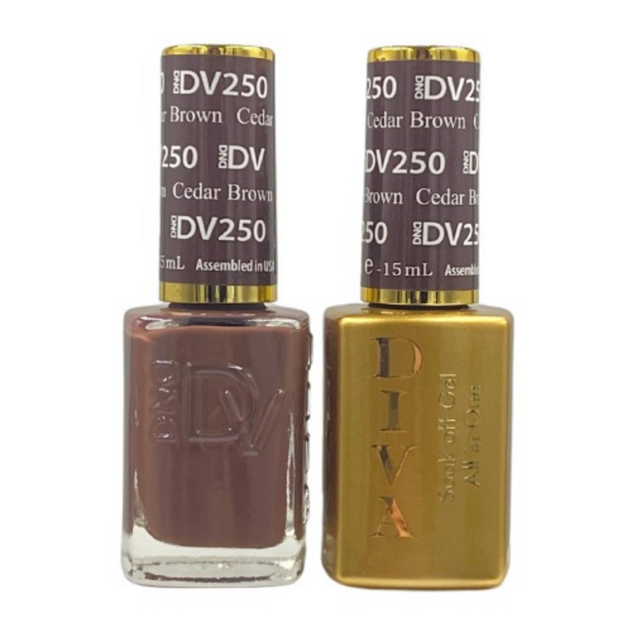 DND DIVA Polish - #250 Cedar Brown