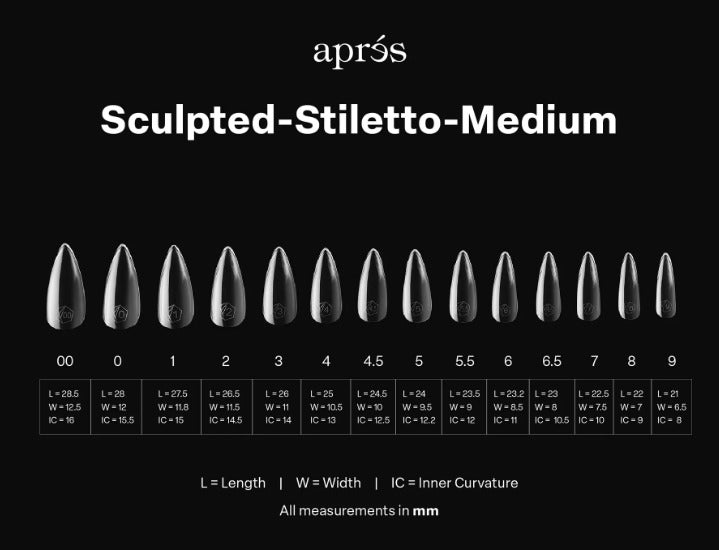 Apres Gel-X Sculpted Stiletto (Medium) Box of Tips