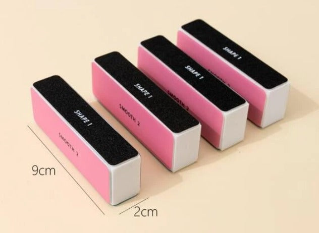 EBS Nail Art Tools - Block Shine Buffer 4pcs