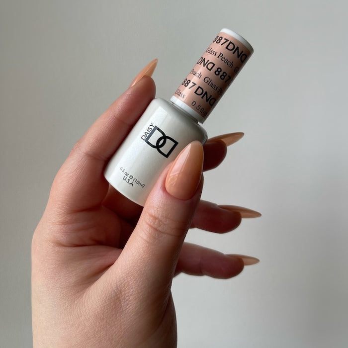 DND 2023 Sheer Collection - Polish #887 Glass Peach