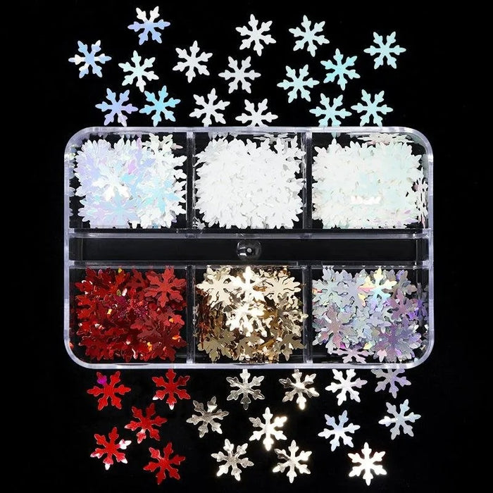EBS Nail Art Powder - Snowflakes Glitter