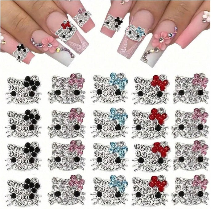 EBS Nail Art Charms - Hello Kitty with Rhinestones (set of 10pcs)