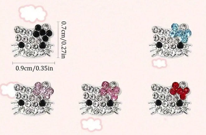 EBS Nail Art Charms - Hello Kitty with Rhinestones (set of 10pcs)