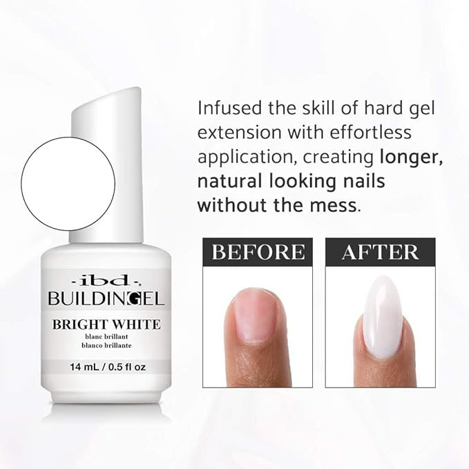 Gel Xây Dựng IBD Trắng Sáng 0.5oz