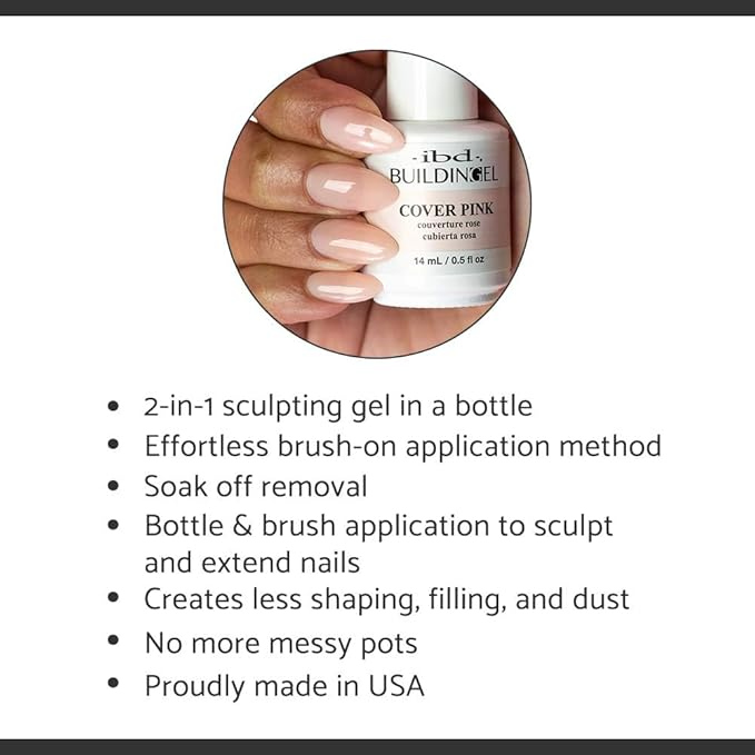 IBD Building Gel Cover Pink 0.5oz