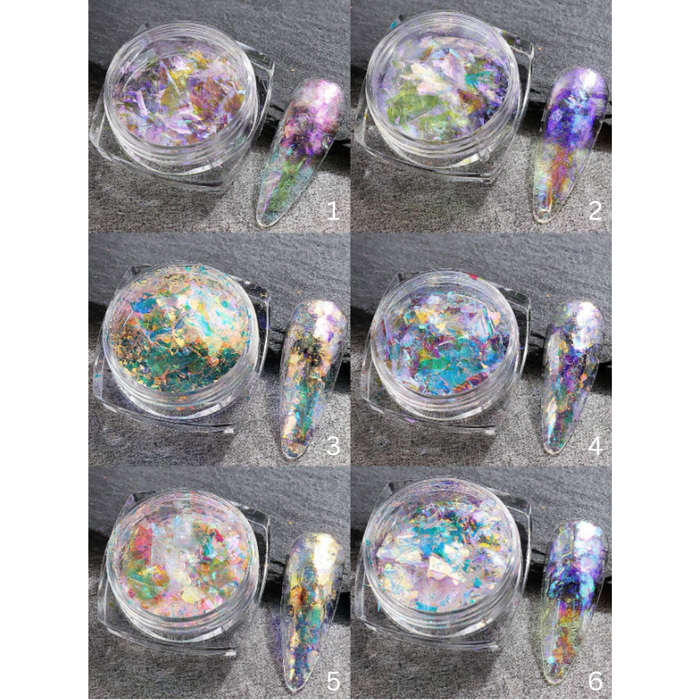 EBS Nail Art - Iridescent Flakes