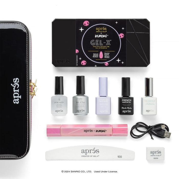 Kuromi Aprés Gel-X Nail Extension Kit with Box of Tips