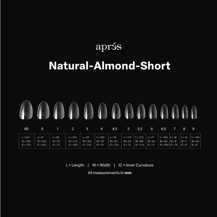 Apres Gel-X Natural Almond (Short) Box of Tips