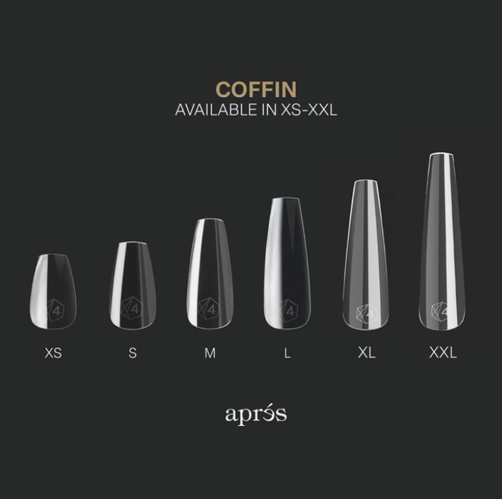 Apres Gel-X Natural Coffin (Medium) Boîte d'embouts