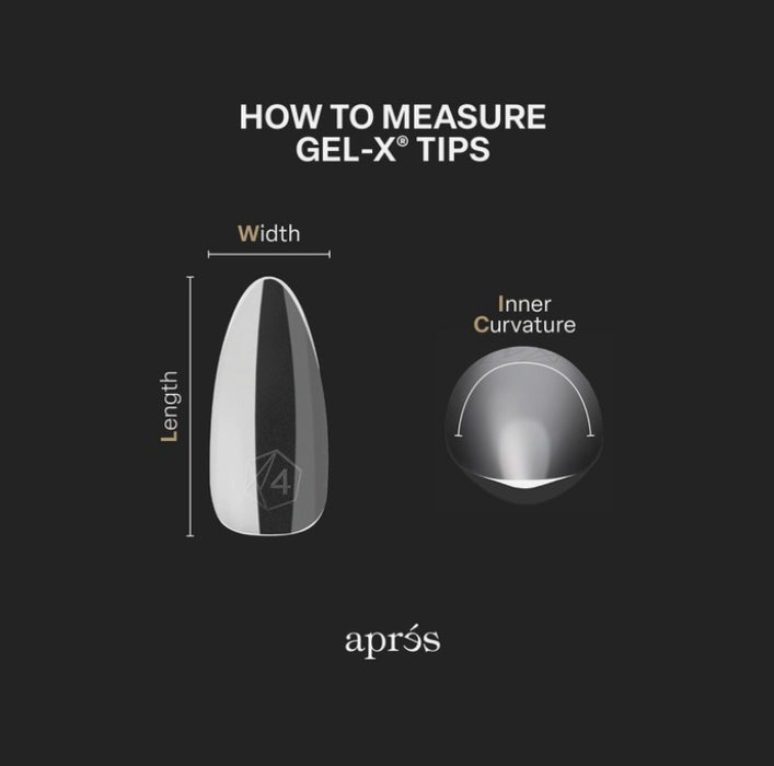 Apres Gel-X Natural Coffin (Medium) Boîte d'embouts