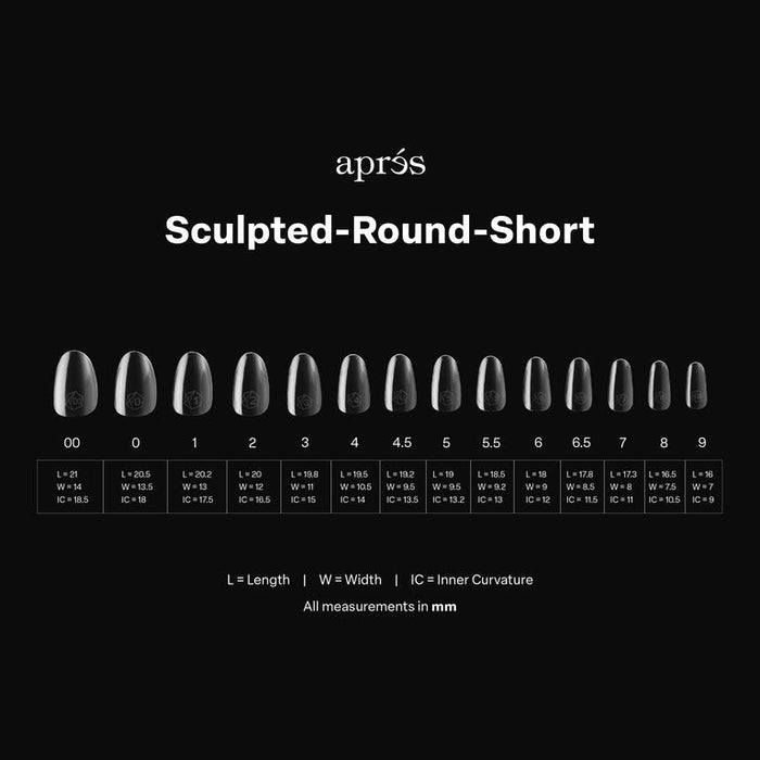 Apres Gel-X Sculpted Round (Short) Box of Tips