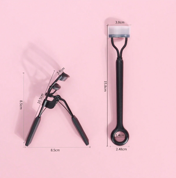 Black Eyelash Curler + Eyelash Comb