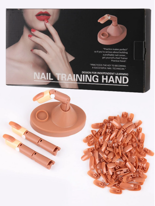 EBS Nail Art Tools - Practices Hand (Boîte de 100 Nail Tips)