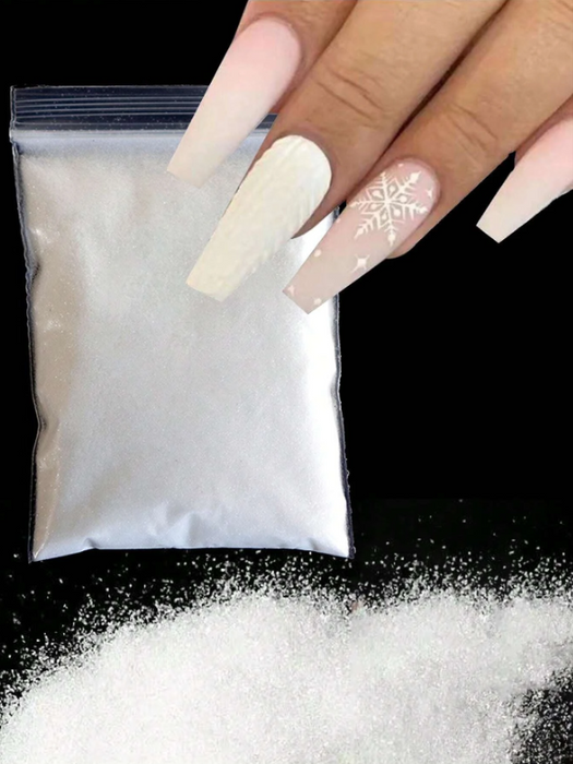 EBS Nail Art - White Loose Glitter