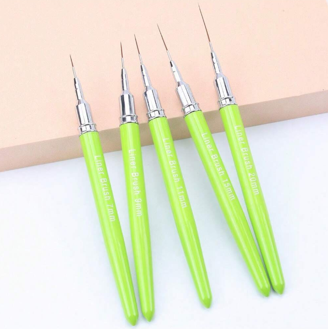 EBS Nail Art Brush - Liners - Green