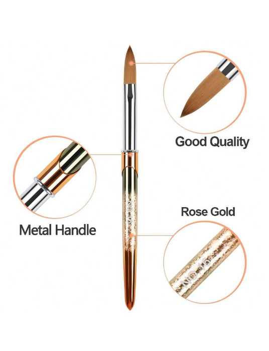 EBS Nail Brush - Rose Gold Acrylic Nail Brush