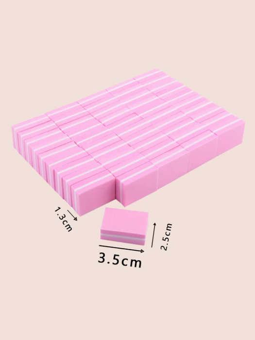 EBS Art Tools - Pink Nail Mini Buffer 10pcs