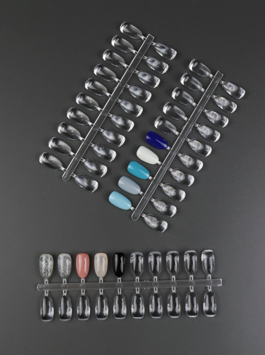 EBS Nail Color Display - 20 Clear Removable Tips