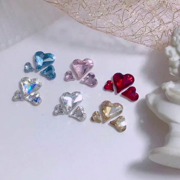 EBS Nail Art - Irregular Heart Shaped Charms - 30pcs