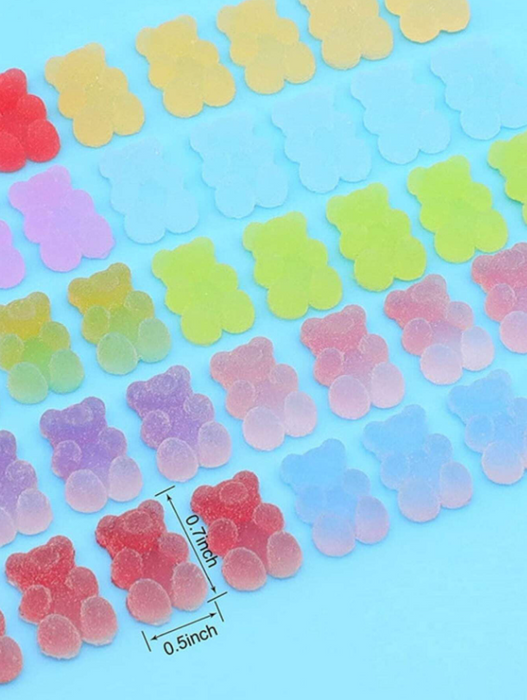 EBS Nail Art Charm - Gummy Bears - 5pcs