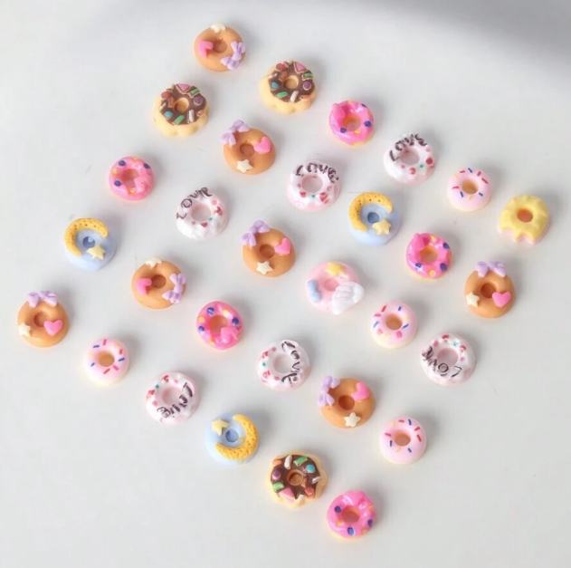 EBS Nail Art Charm - Donuts - 15pcs