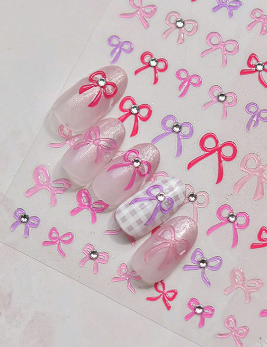 EBS Nail Art - Jelly Bow Stickers Sheet