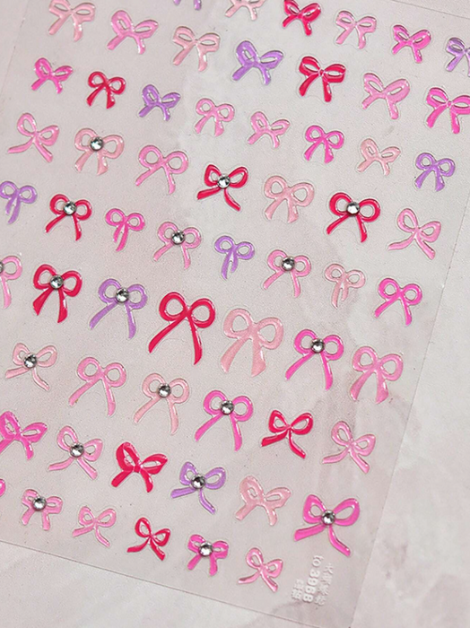 EBS Nail Art - Jelly Bow Stickers Sheet