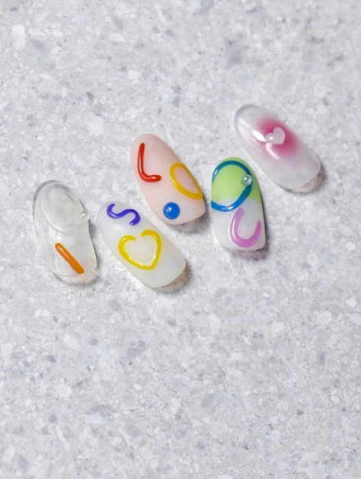 EBS Nail Art - Jelly Geometric Stickers Sheet