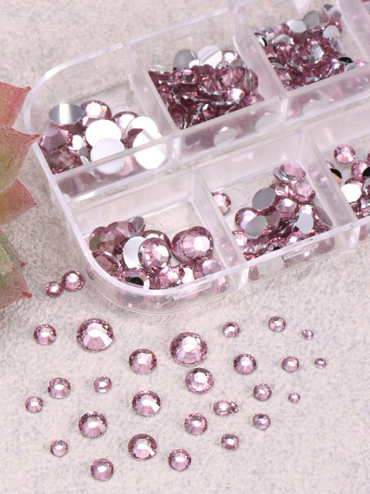 EBS Nail Art - Rose Round Rhinestones