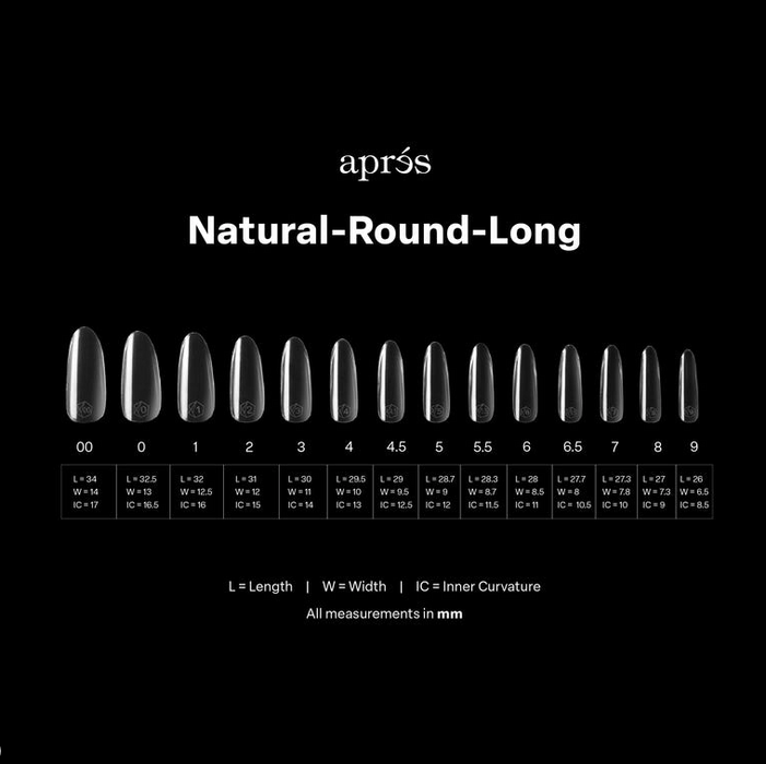 Apres Gel-X Natural Round (Long) Box of Tips