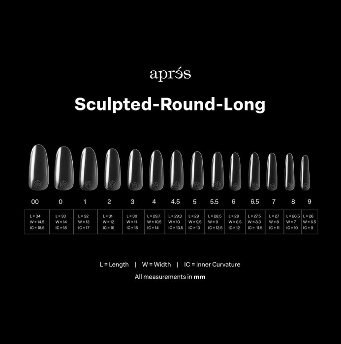 Apres Gel-X Sculpted Round (Long) Box of Tips