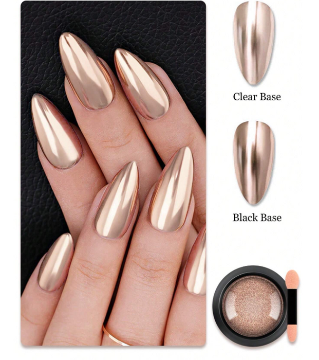 EBS Nail Art - Champagne Chrome Nail Pigment