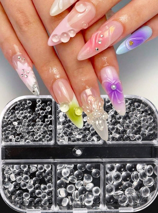 EBS Nail Art - Clear Bubble Beads