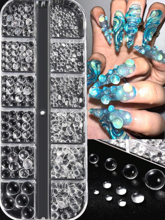 EBS Nail Art - Clear Bubble Beads