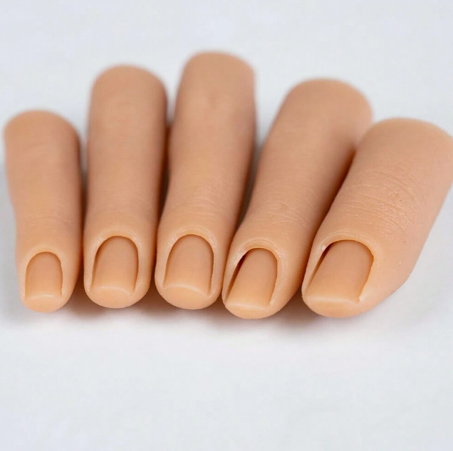 EBS Nail Art Tools - Silicone Practice Fingers (5pcs)