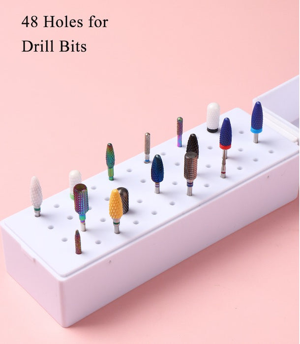 EBS 48 Holes Nail Drill Bits Holder