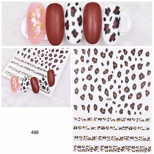 EBS Nail Art Sticker - Sexy Leopard Printed Sticker