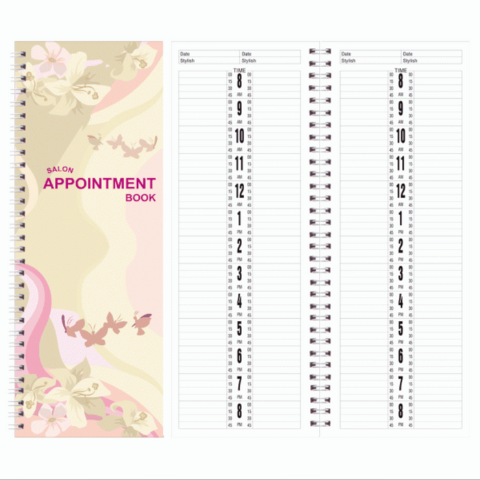 EBS Nail Salon Appointment Book #2 Columns 100pages