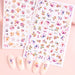 Nail Art Sticker - Flower Pattern Nail Art Sticker 2 Sheets