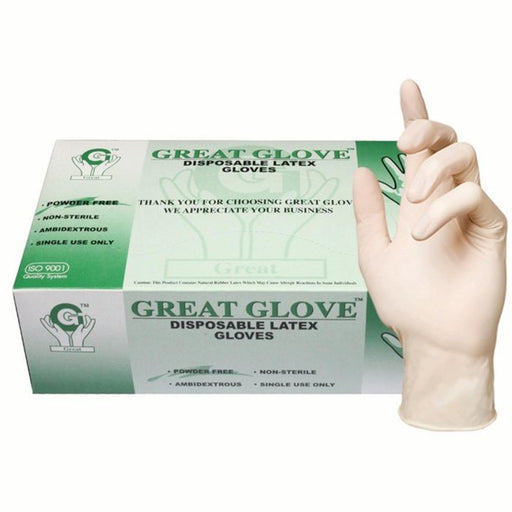 Great Glove Powder-Free Latex Gloves Small