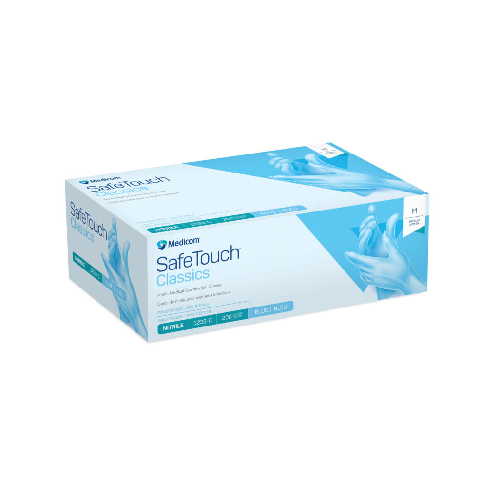SafeTouch Classics Nitrile Medical Examination Gloves Size M