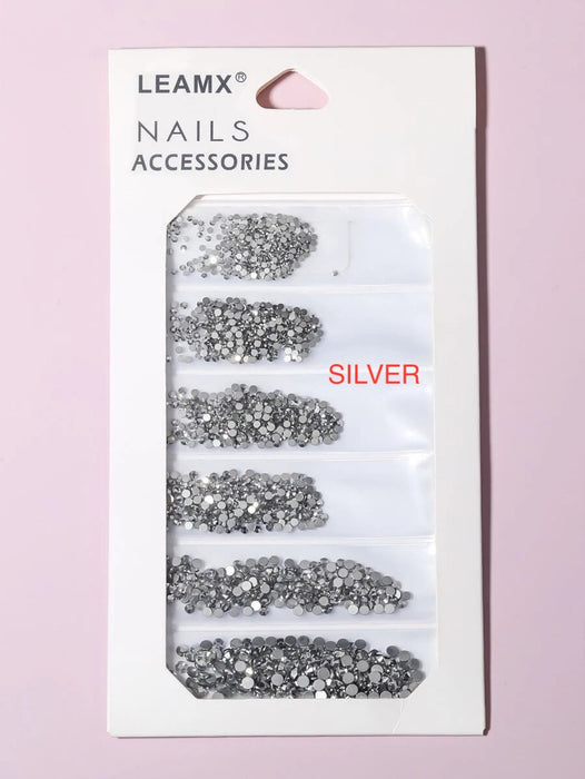 EBS Nail Art Charm Rhinestone 1440pcs SILVER