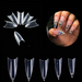 EBS Stiletto Short Nail Tips #Clear (500ct/bag)