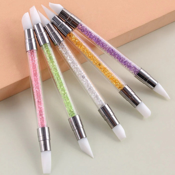 EBS Nail Art Brush Silicon Sculpture 5pcs/set