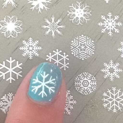 EBS Nail Art Sticker - Transparent Snowflake