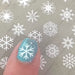 EBS Nail Art Sticker - Transparent Snowflake