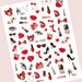 Nail Art Sticker - Valentine's Day Pattern Nail Art Sticker